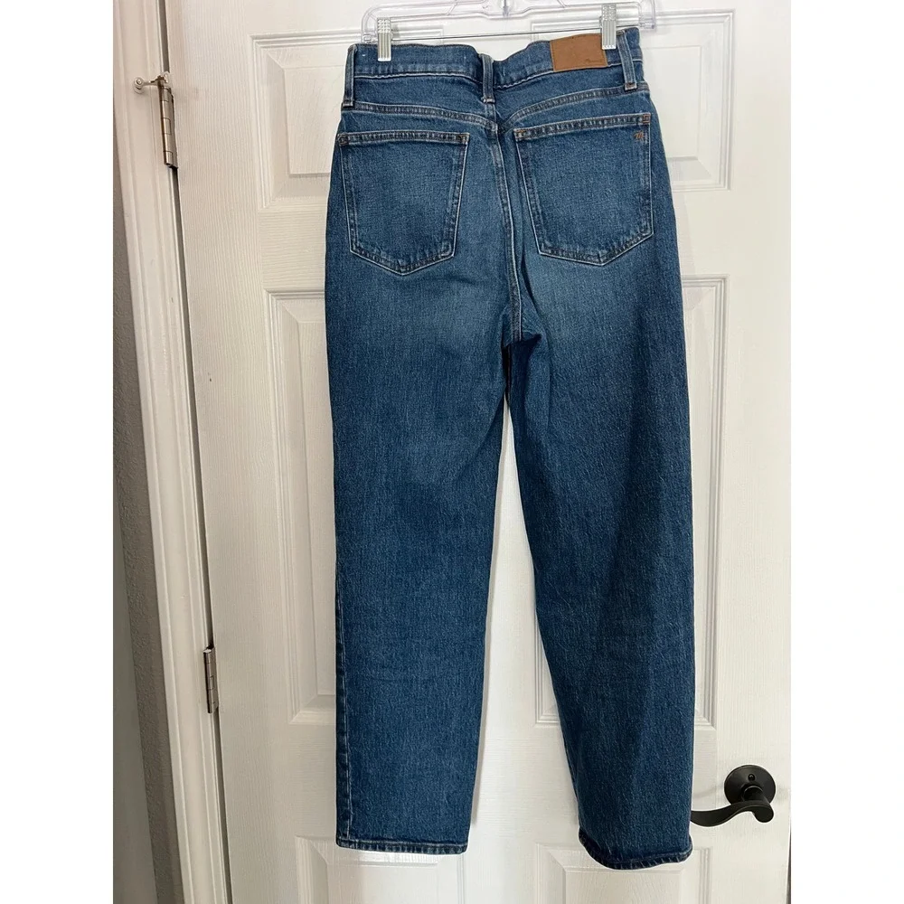 Madewell Perfect Vintage Straight Jeans Denim High Rise Blue 27 Mom Jeans preppy